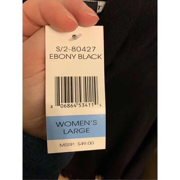 Terre bleue Black large shirt/coverup - Picture 3 of 4